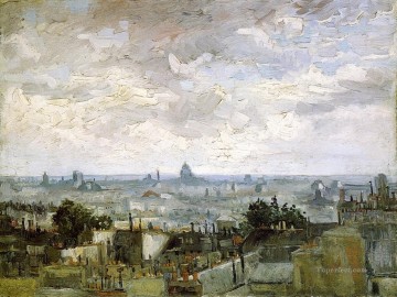  Paris Canvas - The Roofs of Paris Vincent van Gogh